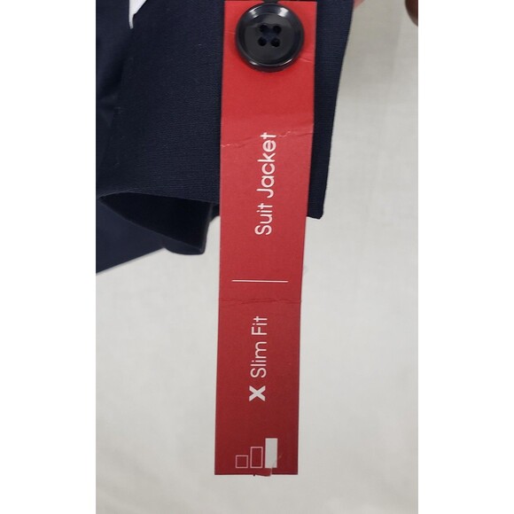 Calvin Klein Blazer Mens 46 Regular Navy Blue X Slim Fit Infinite Stretch Wool - Picture 14 of 16